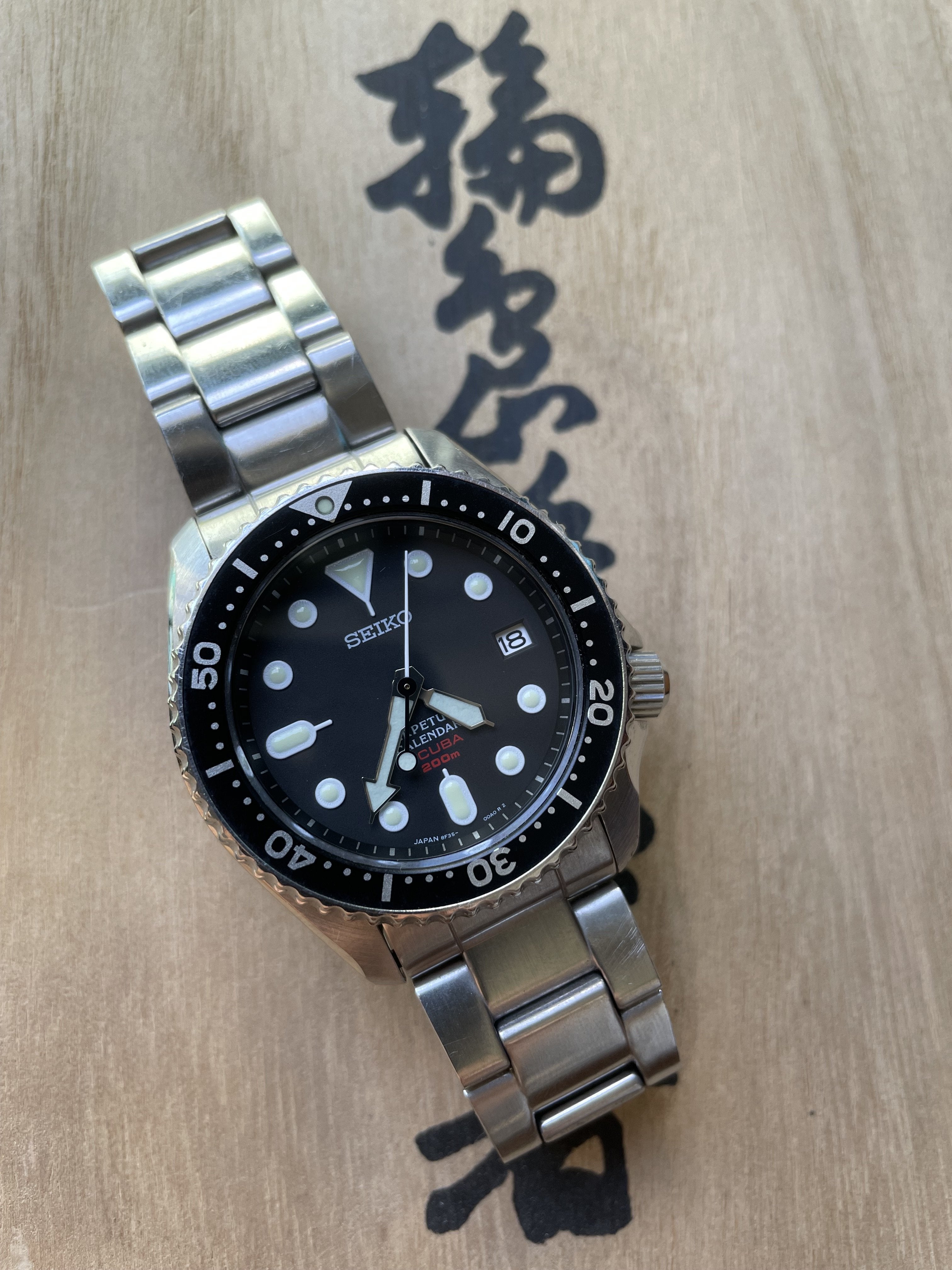 For Sale - Seiko SBCM023 8F35-00A0 Perpetual Calendar Diver SOLD | The  Watch Site