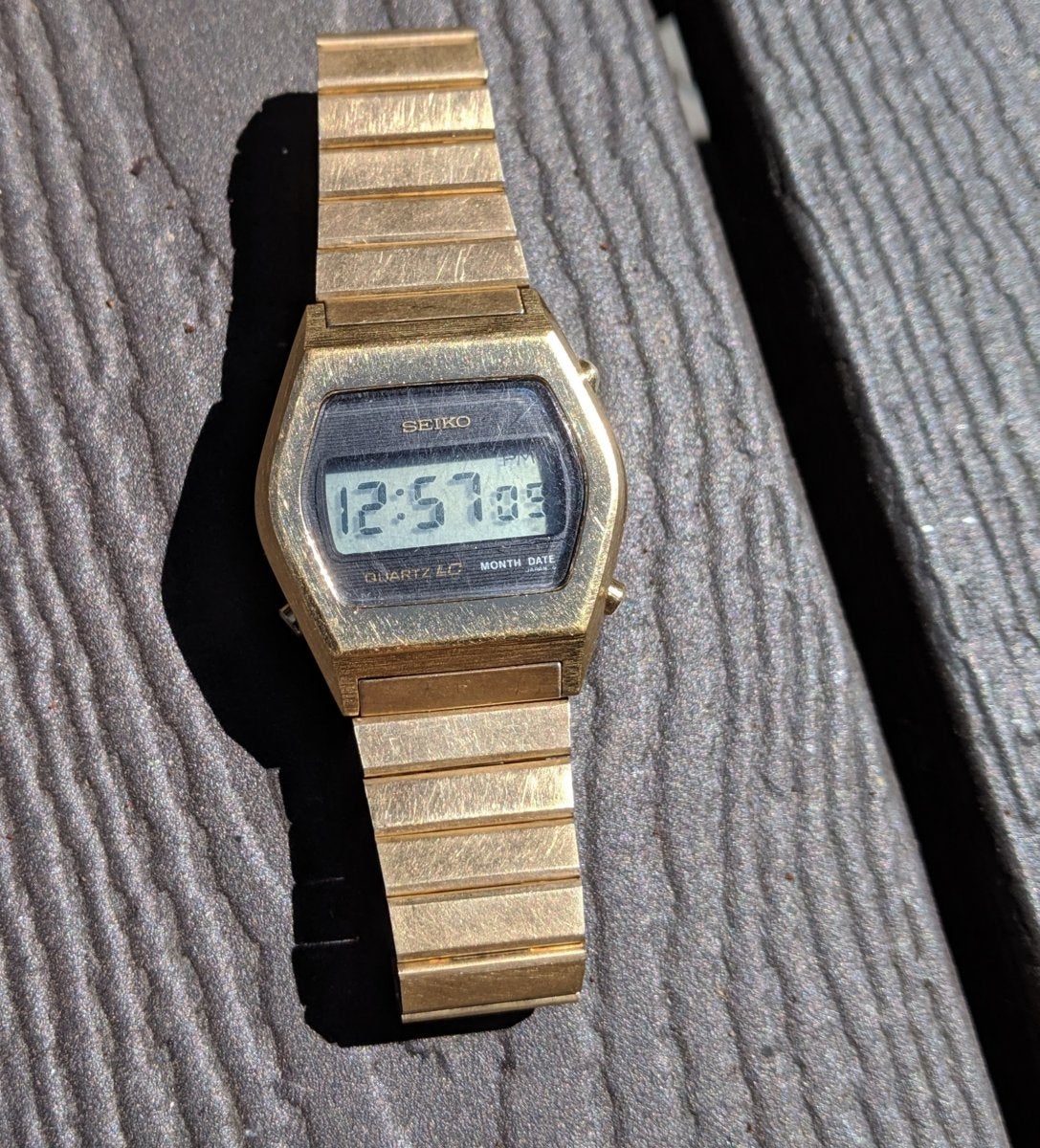 FS: Seiko 0439-4009 Gold-Plated Digital - $50 | The Watch Site