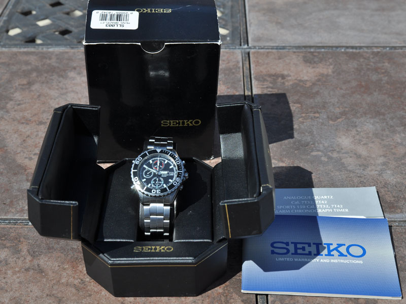 SOLD- Seiko 7T32-7G69-Quartz Chronograph - All Box and Papers - $125 | The  Watch Site