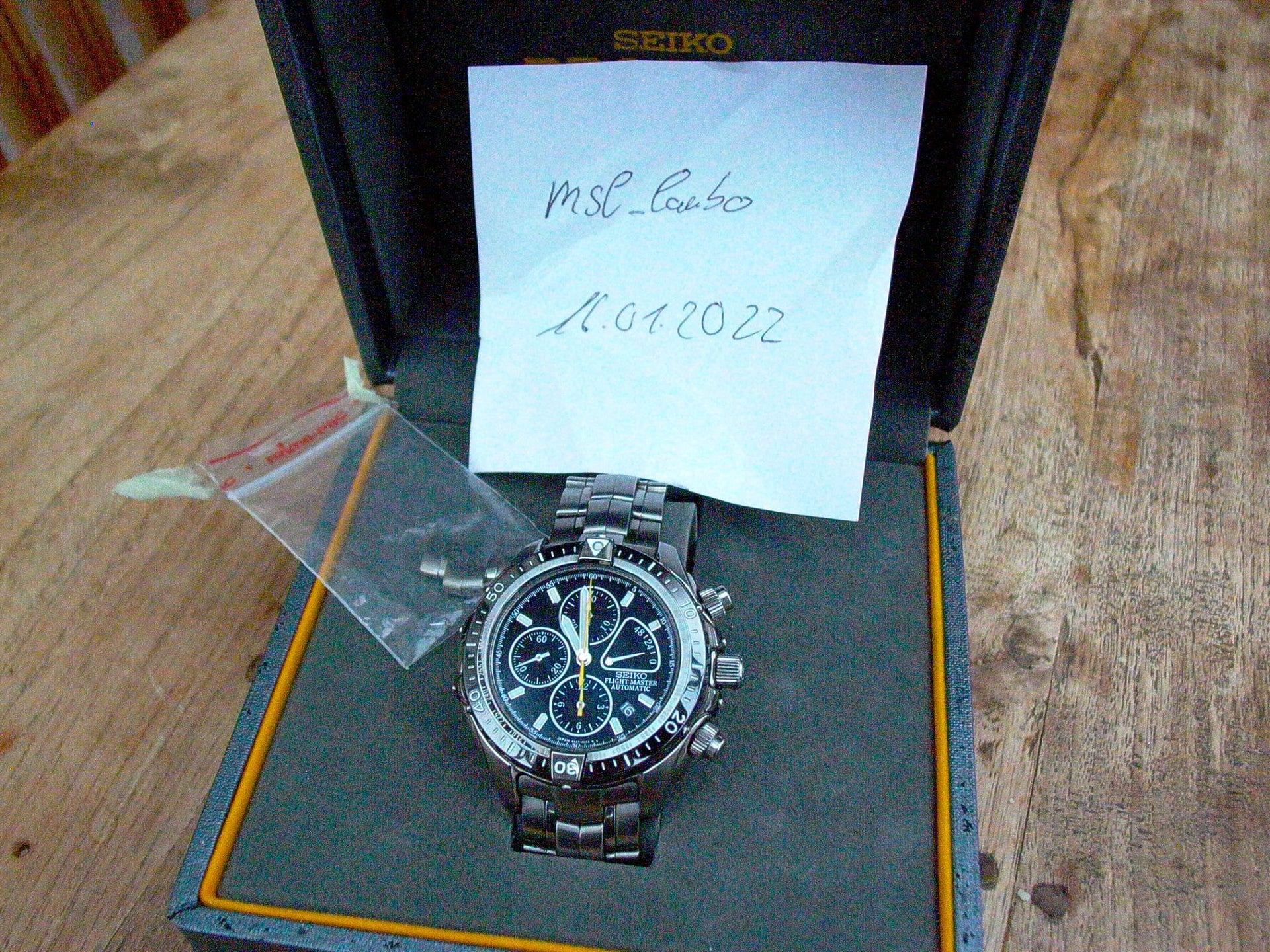 FS: Reduced Seiko SBDS001 Flightmaster Chronograph - 2350$ | The Watch Site