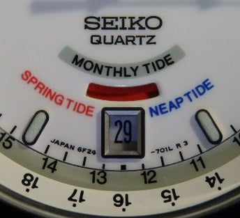 Seiko 6F24 701A moon / tide | The Watch Site