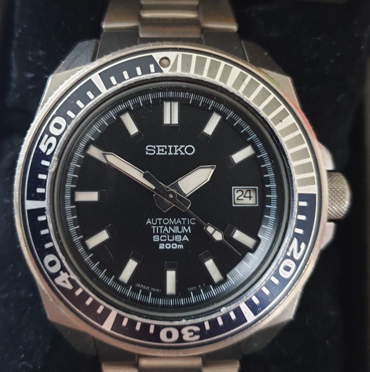 FS: £575 Seiko Titanium Samurai Prospex (1st one) 7s25 SBDA Black | The  Watch Site