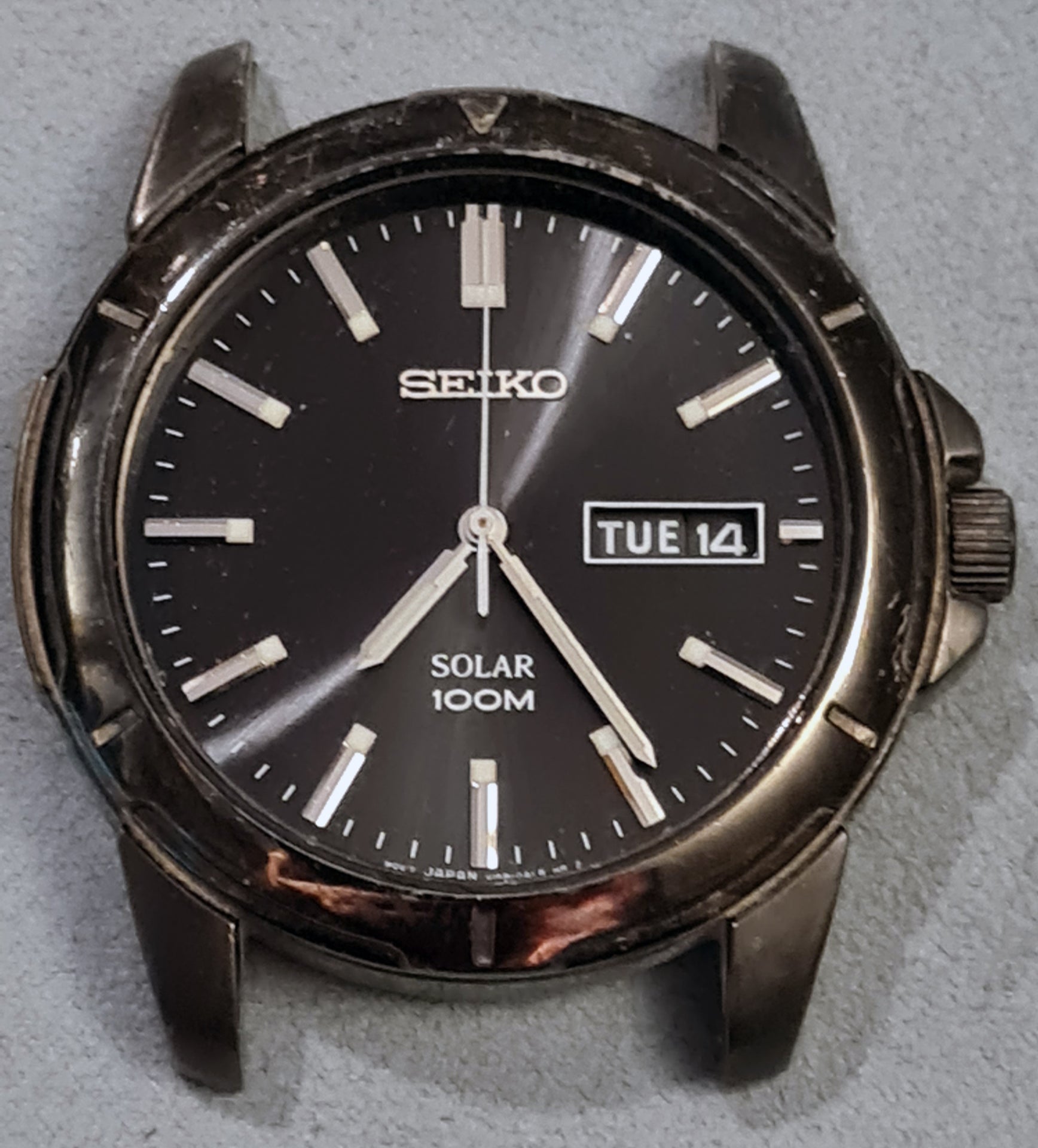Seiko V158-0AD0 Solar Watch Restoration (Circa. Aug 2011) | The Watch Site